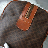 セリーヌ マカダム PVC ボストンバッグ ブラウン - NEWSED