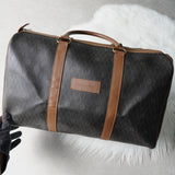 クリスチャン ディオール ヴィンテージ ハニカム柄 PVC ボストンバッグ ハンドバッグ ブラウン系 - NEWSED