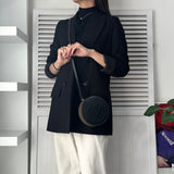 フェンディ ペカン PVC / レザー 1925スタンプ ラウンド ショルダーバッグ ポシェット ブラック / カーキ - NEWSED