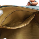 ポロ ラルフローレン チェック柄 ミニボストンバッグ PVC / レザー ダークグリーン - NEWSED