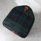 ラルフローレン チェック柄 PVC / レザー ミニボストンバッグ ハンドバッグ グリーン / ブラウン - NEWSED