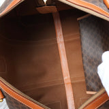 セリーヌ ヴィンテージ マカダム PVC ボストンバッグ トラベルバッグ ブラウン - NEWSED