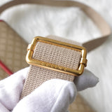 セリーヌ マカダム PVC メッセンジャーバッグ ショルダーバッグ ベージュ / レッド - NEWSED