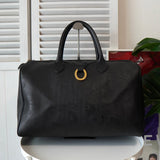 クリスチャン ディオール ヴィンテージ シャドー トロッター PVC / レザー ボストンバッグ ブラック - NEWSED