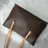 セリーヌ マカダム PVC / レザー トートバッグ ブラウン - NEWSED