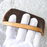 セリーヌ ヴィンテージ マカダム ワンショルダーバッグ ミニバッグ ハンドバッグ PVC/レザー ブラウン - NEWSED