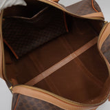 セリーヌ ヴィンテージ マカダム PVC/レザー ボストンバッグ ブラウン - NEWSED