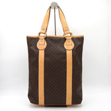 セリーヌ マカダム PVC/レザー トートバッグ ブラウン - NEWSED