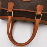 セリーヌ ヴィンテージ マカダム PVC/レザー ミニボストンバッグ ブラウン - NEWSED