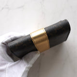 セリーヌ PVC/レザー コンパクトウォレット 三つ折り財布 ブラウン/ゴールド - NEWSED