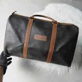 クリスチャン ディオール ヴィンテージ ハニカム柄 PVC ボストンバッグ ハンドバッグ ブラウン系 - NEWSED