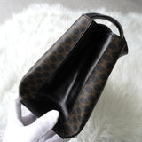 セリーヌ マカダム PVC 2way ハンドバッグ ショルダーバッグ ブラック - NEWSED