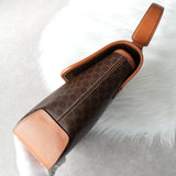 セリーヌ マカダム PVC / レザー 2way ハンドバッグ ショルダーバッグ ブラウン - NEWSED