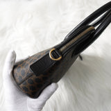 セリーヌ マカダム PVC / レザー 2way ハンドバッグ ショルダーバッグ ブラック - NEWSED