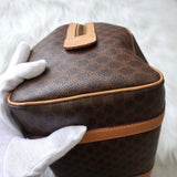 セリーヌ マカダム PVC 2way ミニボストンバッグ ショルダーバッグ ハンドバッグ ブラウン - NEWSED