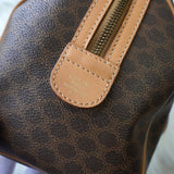 セリーヌ マカダム PVC 2way ミニボストンバッグ ショルダーバッグ ハンドバッグ ブラウン - NEWSED