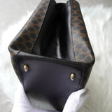 セリーヌ マカダム PVC 2way ハンドバッグ ショルダーバッグ ブラック - NEWSED