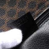 セリーヌ マカダム PVC 2way ハンドバッグ ショルダーバッグ ブラック - NEWSED