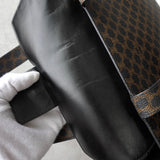 セリーヌ マカダム PVC 2way ハンドバッグ ショルダーバッグ ブラック - NEWSED