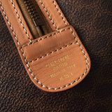 セリーヌ ヴィンテージ マカダム PVC /レザー 2way ミニボストンバッグ ハンドバッグ ショルダーバッグ ブラウン - NEWSED