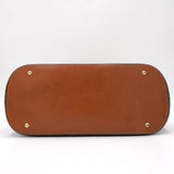 セリーヌ ヴィンテージ マカダム PVC/レザー 2way ショルダーバッグ ハンドバッグ 自立型 ブラウン - NEWSED