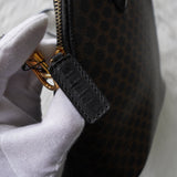 セリーヌ ボリード型 マカダム PVC 2way ハンドバッグ ショルダーバッグ 自立型 ブラック - NEWSED