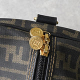 フェンディ ズッカ柄 PVC/レザー 2way ボストンバッグ ショルダーバッグ ブラウン - NEWSED