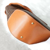 セリーヌ マカダム PVC / レザー 2way ハンドバッグ ショルダーバッグ ブラウン - NEWSED