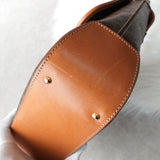 セリーヌ マカダム PVC / レザー 2way ハンドバッグ ショルダーバッグ ブラウン - NEWSED