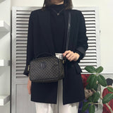 セリーヌ マカダム PVC / レザー 2way バニティバッグ ショルダーバッグ ブラック - NEWSED