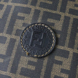 フェンディ ズッカ柄 PVC/レザー 2way ボストンバッグ ショルダーバッグ ブラウン - NEWSED