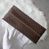 セリーヌ マカダム ガンチーニ金具 PVC 2way ハンドバッグ ショルダーバッグ ブラウン - NEWSED