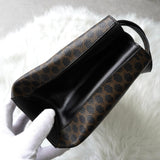 セリーヌ マカダム PVC 2way ハンドバッグ ショルダーバッグ ブラック - NEWSED