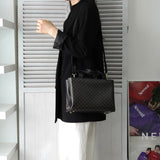 セリーヌ マカダム PVC 2way ハンドバッグ ショルダーバッグ ブラック - NEWSED