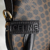 セリーヌ マカダム PVC / レザー 2way ハンドバッグ ショルダーバッグ ブラック - NEWSED