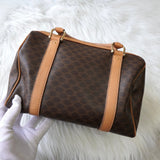 セリーヌ マカダム PVC 2way ミニボストンバッグ ショルダーバッグ ハンドバッグ ブラウン - NEWSED