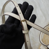 コーチ シグネチャー PVC 2way ハンドバッグ ショルダーバッグ ベージュ F32203 - NEWSED