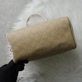 コーチ シグネチャー PVC 2way ハンドバッグ ショルダーバッグ ベージュ F32203 - NEWSED