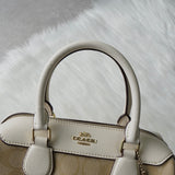 コーチ シグネチャー PVC 2way ハンドバッグ ショルダーバッグ ベージュ F32203 - NEWSED