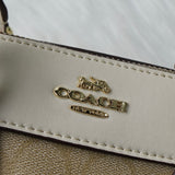 コーチ シグネチャー PVC 2way ハンドバッグ ショルダーバッグ ベージュ F32203 - NEWSED