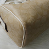 コーチ シグネチャー PVC 2way ハンドバッグ ショルダーバッグ ベージュ F32203 - NEWSED