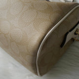 コーチ シグネチャー PVC 2way ハンドバッグ ショルダーバッグ ベージュ F32203 - NEWSED