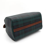 ポロ ラルフローレン チェック柄 ミニボストンバッグ PVC / レザー ダークグリーン - NEWSED
