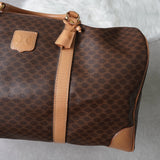 セリーヌ マカダム PVC ボストンバッグ ブラウン - NEWSED