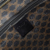 セリーヌ マカダム PVC/レザー トートバッグ ブラック/ブラウン - NEWSED