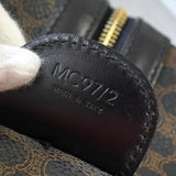 セリーヌ マカダム PVC / レザー ボストンバッグ ブラック - NEWSED