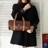 エトロ ペイズリー PVC ミニドラムバッグ ハンドバッグ ボルドー - NEWSED