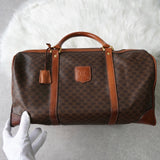 セリーヌ マカダム PVC ボストンバッグ ブラウン - NEWSED