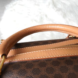 セリーヌ マカダム PVC ボストンバッグ ブラウン - NEWSED