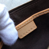 セリーヌ ヴィンテージ マカダム ワンショルダーバッグ ミニバッグ ハンドバッグ PVC/レザー ブラウン - NEWSED